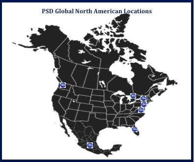 PSD Global North American Locations
